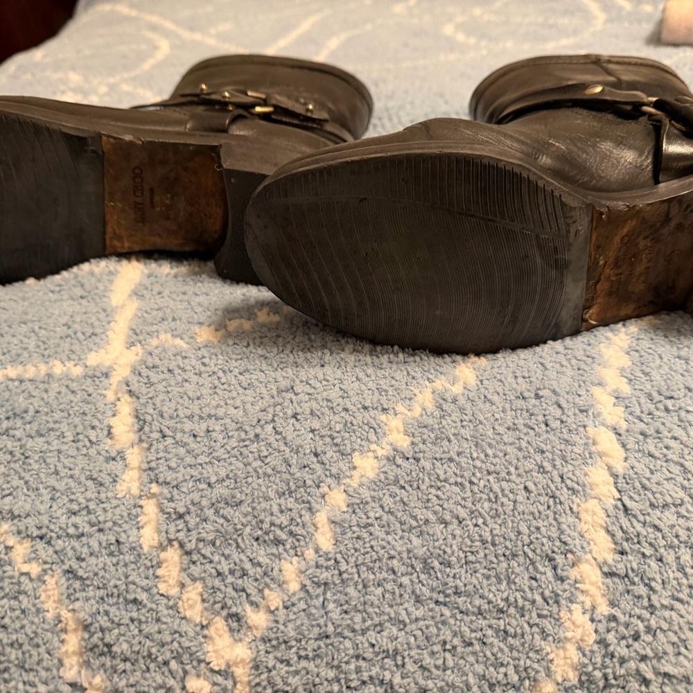 Jimmy Choo Black Leather Ankle Booties - Picture 5 of 6